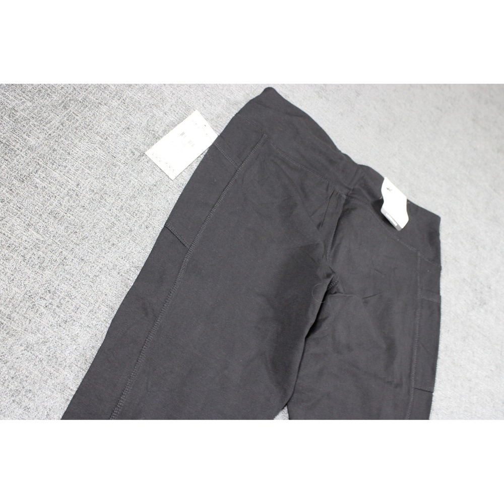 Beverly Hills Polo Club Womens Black High Waisted Active Leggings with Pockets L